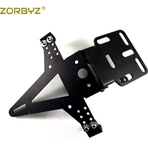 ZORBYZ New Motorcycle Black Rear Tail Light Mount License Plate Bracket Holder For Sport Street Dirt bike