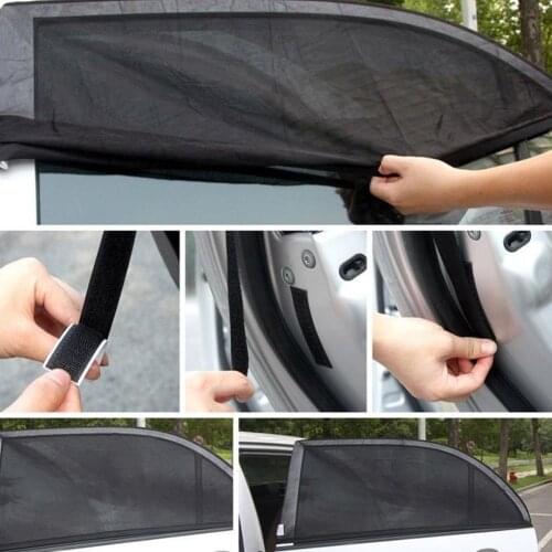 Magnetic Car Sun Shade Uv Protection Car Polyester Window Sun Side Sunshade Window Protection Mesh Summer Curtain Window Fi J0G9