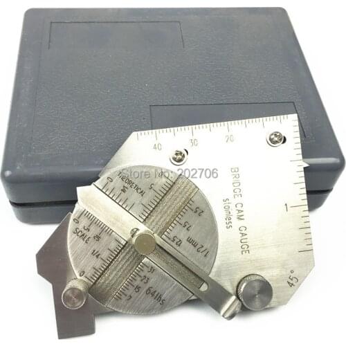 Bridge cam welding gauge stainless steel Cam Type gauge Master Gage Throad Pocket Measure tool