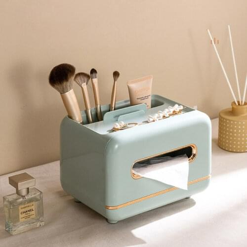Multifunction Tissue Box Napkin Holder Household Creative Lovely Simple Living Room Dining Room Remote Control Storage Box