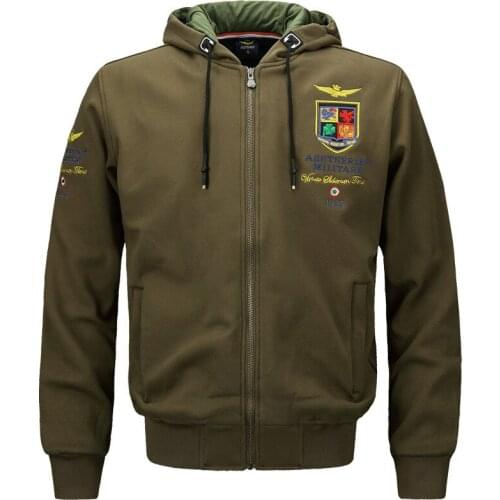 Fashion Embroidery Mens Cotton Hoodie Jacket Youth Sports Casual Hooded Sweatshirts Autumn and Winter Plus Fleece Cotton Coats