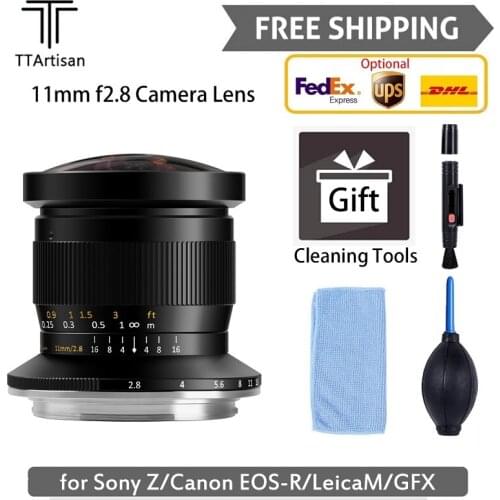TTArtisan 11mm F2.8 Full Fame Fisheye Lens For Leica M L Mount/Canon RF/NIKON Z Cameras Like M-M M9 M10 Sony A7R3 A9