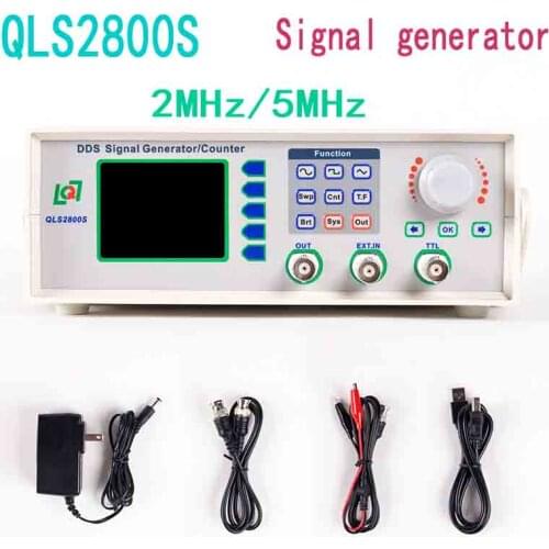 QLS2802S QLS2805S 2MHz / 5MHz DDS function signal generator signal source frequency counter pulse generator