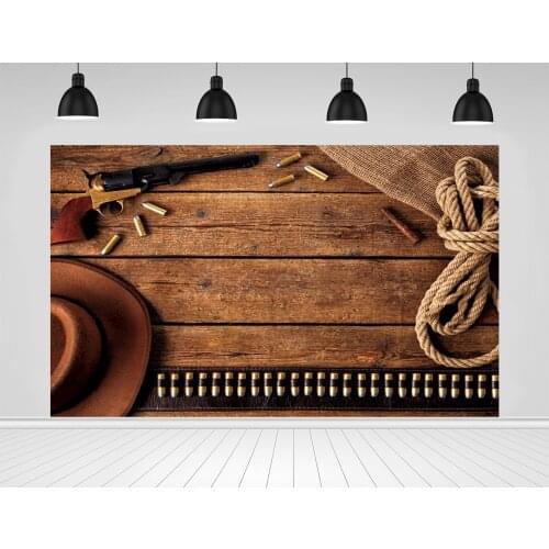 Scopiso Old Wooden Board Planks Bullet West Cowboy Baby Child Party Portrait Photo Background Photographic Backdrop Photo Studio