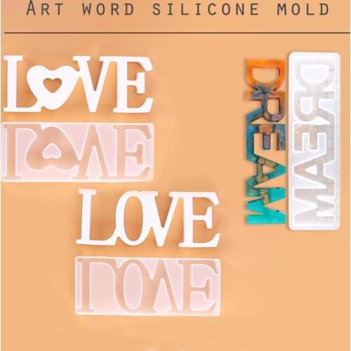 Love Dream Silicone Mold Diy Cake Chocolate Fudge Mold DIY Art Crafts Tool 3D Crystal Epoxy Mold