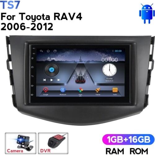 Android System Car Multimedia GPS Video Player For Toyota RAV4 2007 2008 2009 2010 2011 2012 With Radio Gps 2DIN BT wifi OBD DVR