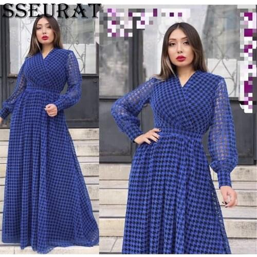 SSEURAT African Print Dresses Women Ankara Dashiki Long Dress Evening Gowns Moroccan Kaftan Dubai Abaya Plus Size Clothing