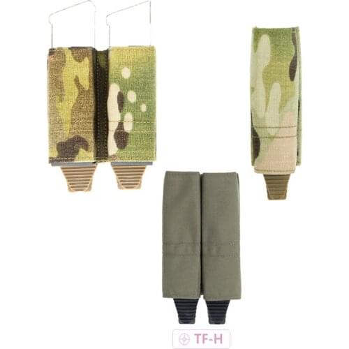 Tactical Vest Double Magazine Pouch 9mm System Ammo K Plate Clip Bags Holder Pocket Double&Single Kit Kywi 9mm Dual Molle Subkit