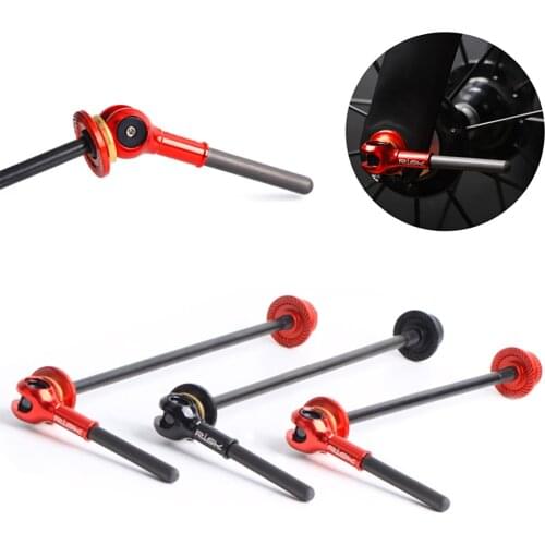 TC4 Titanium MTB Road Bike Quick Release Skewer Lever Carbon Handle Bicycle QR Skewer Mountain Bike Hub Ti Axis QR Bicycle Parts