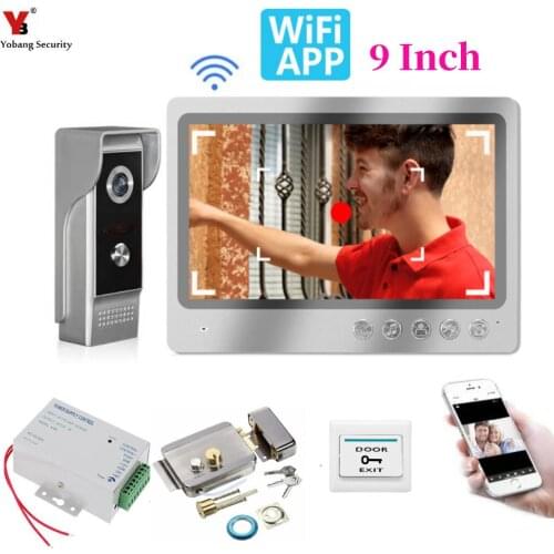 7''wifiVideo Door Phone Intercom System with 1080P Wired Doorbell Camera Remote Unlock Support recording function
