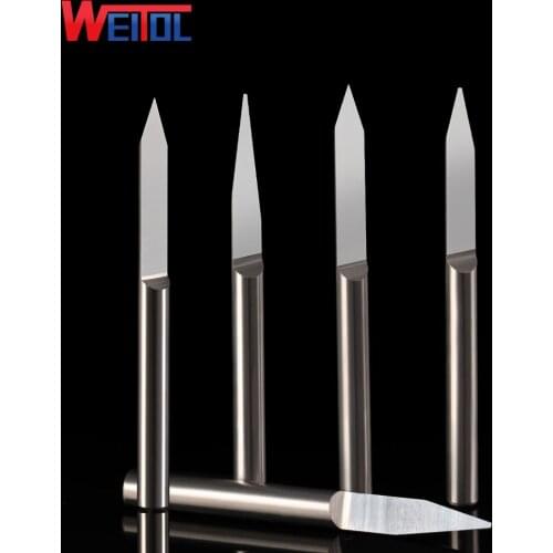 Weitol free shipping N series 5pcs/lot 3.175mm shank Lengthened flat bottom engraving bits router tools woodworking router bits