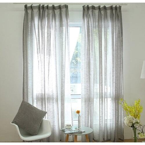 Curtain Pure Color Tulle Door Window Curtain Drape Panel Sheer Scarf Valances Modern bedroom Living Room Curtains Cortinas