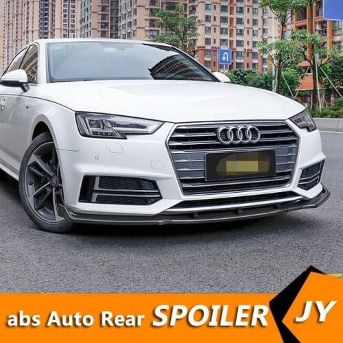 For Audi A4 ABS Rear Bumper Diffuser Protector For 2017-2018 Audi A4 Body kit bumper rear Front shovel lip rear spoiler
