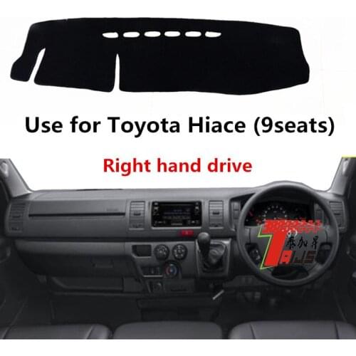 TAIJS Factory Sport protective Polyester Fibre Car Dashboard Cover For TOYOTA Hiace(9seats) Right hand drive