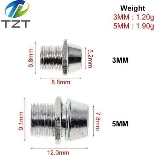 10Pcs/lot Copper Metal 3MM 5MM Light Emitting Diode LED Holder Mount Panel Display Wholesale