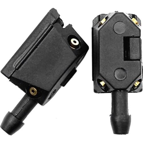 2Pcs Windscreen Washer Jet Universal Black Car Arm Windscreen Washer Wiper Blade Water Spray Jets Nozzle Accessories