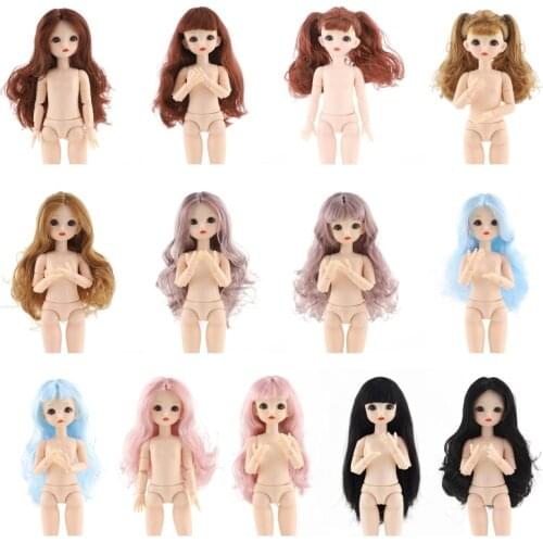 30cm Fashion Doll Toys for Girls 1/6 Dolls Body Make-up 3D Eyes Beautiful F3ME