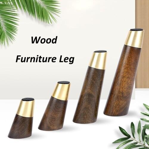 1/2/4pcs Wood Furniture Legs Oblique Feet with Mount Accessories As Replacement for Sofa Bed Couch Table Cabinets Wooden Legs
