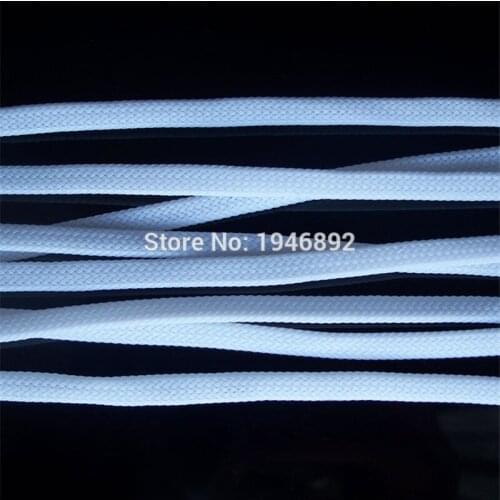 5/10/50/200 Meters White - High quality 4mm Braid PET Expandable Sleeving High Density Sheathing Plaited Cable Sleeves
