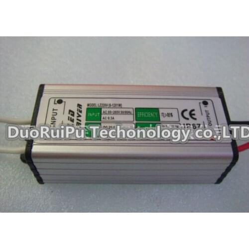 8-12)*1W LED Driver power source for street lights celling lights waterproof IP67 AC85-265V DC24-43V 300mA Free shipping