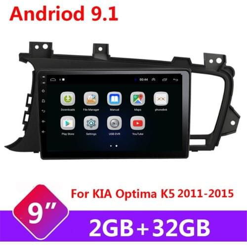 9'' Android 10.0 Car Multimedia Player Radio GPS DVD Navigation Stereo for 2011-2015 Kia K5 Optima Carplay USB MP3 BT