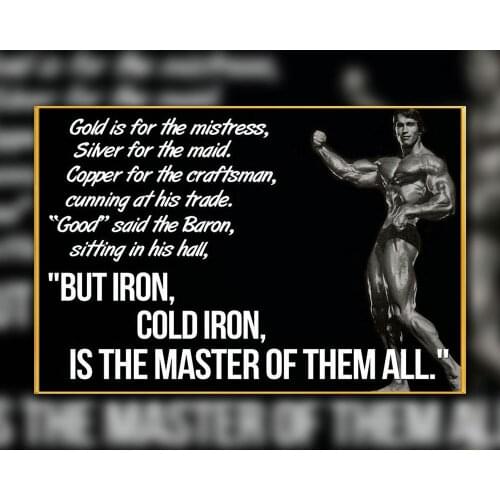 A18 ARNOLD SCHWARZENEGGER Bodybuilding Motivational Gigantic Strong Wall Sticker Silk Poster Art Home Decoration Christmas gift