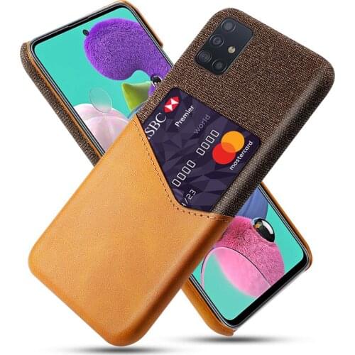 Business Phone Back Cover For Samsung A51 A71 A91 A81 S11 E Plus Retro Slim Card Slots Cover Pocket Case For S11 Plus S11E A515