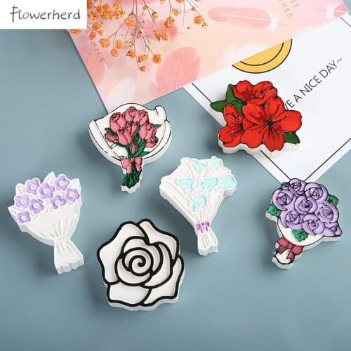 Bouquet Mold Calla Lily Flower Tulip Rose Mold Aromatherapy Plaster Mold Handmade Soap Mold Chocolate Mold Fondant Tools