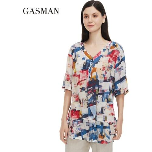 Женские свободные футболки GASMAN China At AliExpress