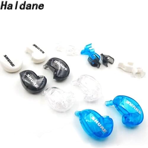 Haldane 1Pair Housing Shell Cover Case DIY Repair Parts Crust Plastic Cavity Cover for SE215 Earphone
