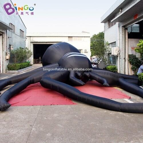 Customized 29.5 feet giant inflatable black spider / 9m large spider inflatables for decoration toys