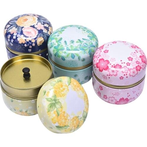 1pcs Japanese Style Kitchen Tea Box Jar Storage Holder Storage Box Sweetmeats Candies Cans Teaware Tea Caddies Tin Containers
