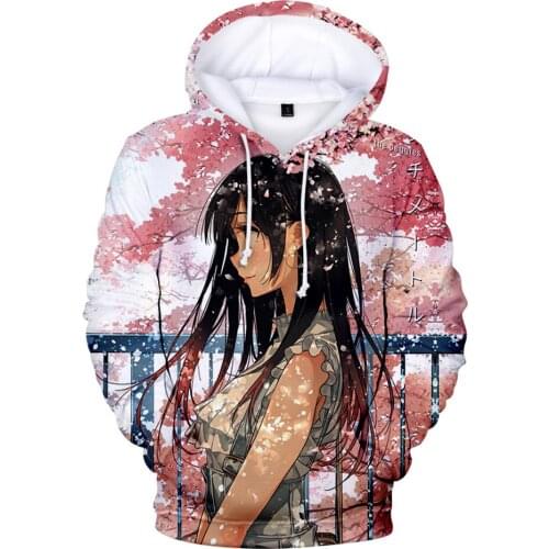 Hot Sale Casual Streetwear Clothes Boys/girls Pullover Rental girlfriend Hoodies Children Anime Long Sleeve Hooded Sweatshirt