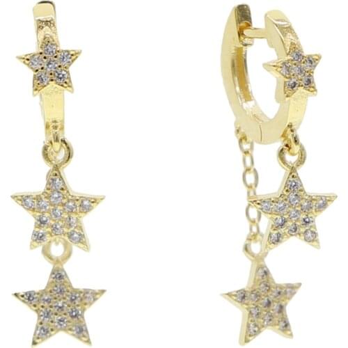 Fashion Classic Geometric Europe Style Earrings dangle Star Earrings Female Korean Jewelry For Woman christams Gift 2020