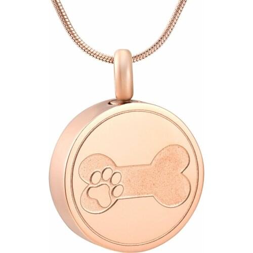 Dog Bone In Heart Pet Cremation Urn Jewelry Necklace Pendant Dog,Cats Memorial Ashes Holder Jewelry Urns