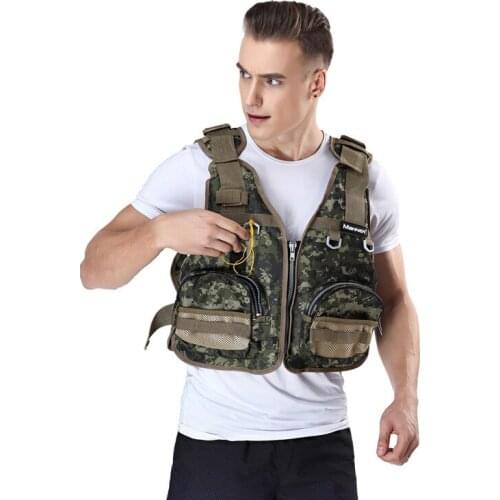 Adjustable Fishing Kayaka Paddle Vest Safety Life Outdoor Jacket with Muti-Pockets for Men and Women Adult