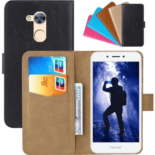 Luxury Wallet Case For Huawei Honor 6A PU Leather Retro Flip Cover Magnetic Fashion Cases Strap