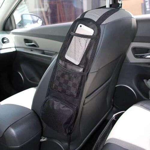 Seat Side Hanging Bag Car Seat Storage Bag Mesh Organizer Wallet For Small Items Automobile Accessories