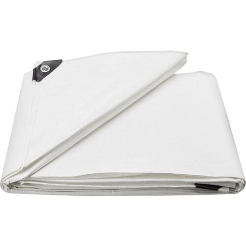 Heavy Duty White Poly Tarp Cover - Thick Waterproof, UV Resistant, Rot, and