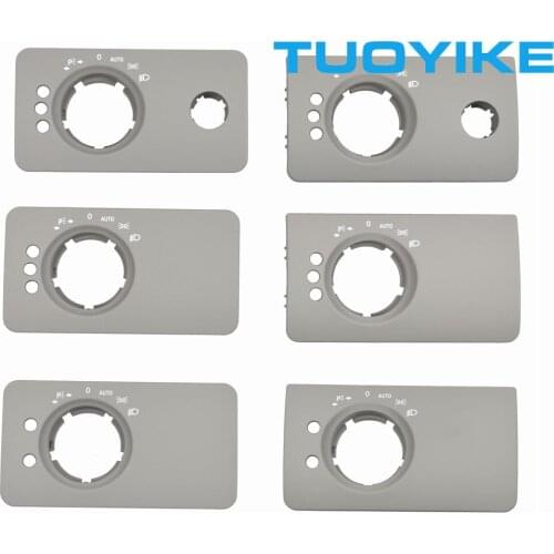 Car Interior Inner Headlight Switch Button Panel Cover Trim Gray For Mercedes BENZ R-CLASS W251 R300 R350 R400 R500 W164 ML GL