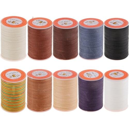 Waxed Thread 0.35mm 300m Polyester Cord Sewing Stitching Leather Craft Bracelet