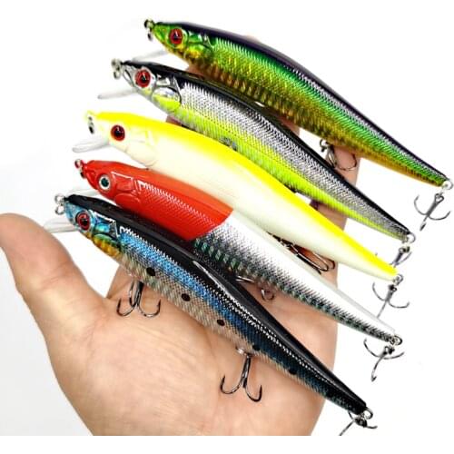 1 PCS/Lot 14 cm/ 22 g Minnow Fishing Lures Wobbler Hard Baits Crankbaits ABS Artificial Lure For Bass Pike Fishing Tackle