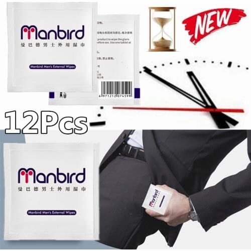 50pcs Male Delay Wipes Natural Wet Tissue Man Sexual Prolong Retardant Ejaculation Enhancer Pleasure for Men Lasting Sex Wipes