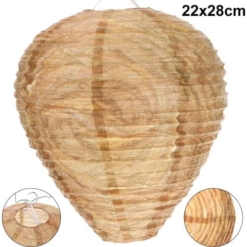 Paper Wasp Ddeterrent Flying Hanging Wasp Bee Trap Fly Insect Simulated Wasp Nest Effective Pest Control for Wasps Hornets