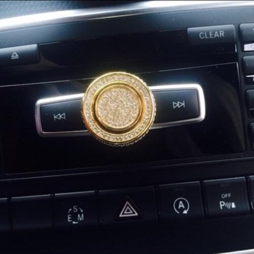 Angelguoguo car volume knob decoration/volume decoration Knob sticker Fit for Mercedes Benz A/B/C/E/GLA/GLK/CLA/CLS class