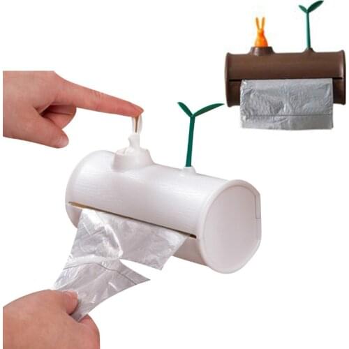 Plastic Wrap Dispensers Garbag Bag Holder Trash Bags Wall Mounted Hanging Storage Organizer Kitchen Accessories