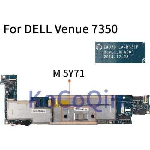 KoCoQin Laptop motherboard For DELL Venue 7350 Core M 5Y71 SR23Q Mainboard CN-0TRWNX 0TRWNX ZAU70 LA-B331P SR23Q DDR3