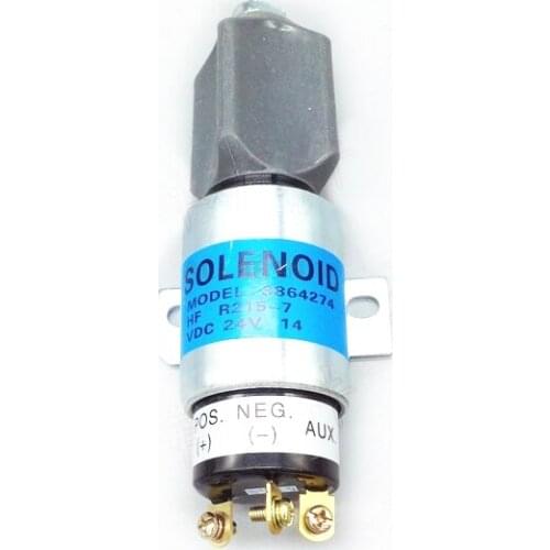 For HYUNDAI 215-7 R225-7 Cummins S6K Flameout solenoid valve excavator accessories