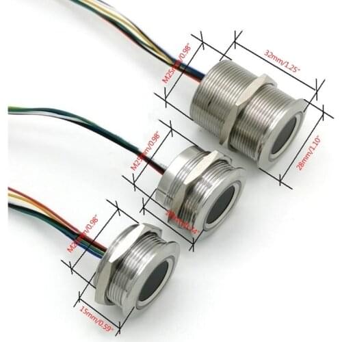 G5AA R503 New Two-color Ring Indicator Light LED Control Round Fingerprint Module Access Control for Office