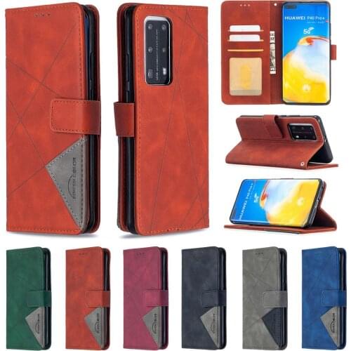 Magnetic Leather Lingge Flip Cases For huawei P40lite P30lite Y5 Y6P Y7p Stand Phone Cover for HUAWEI honor 9X lite 9A 8A psmart